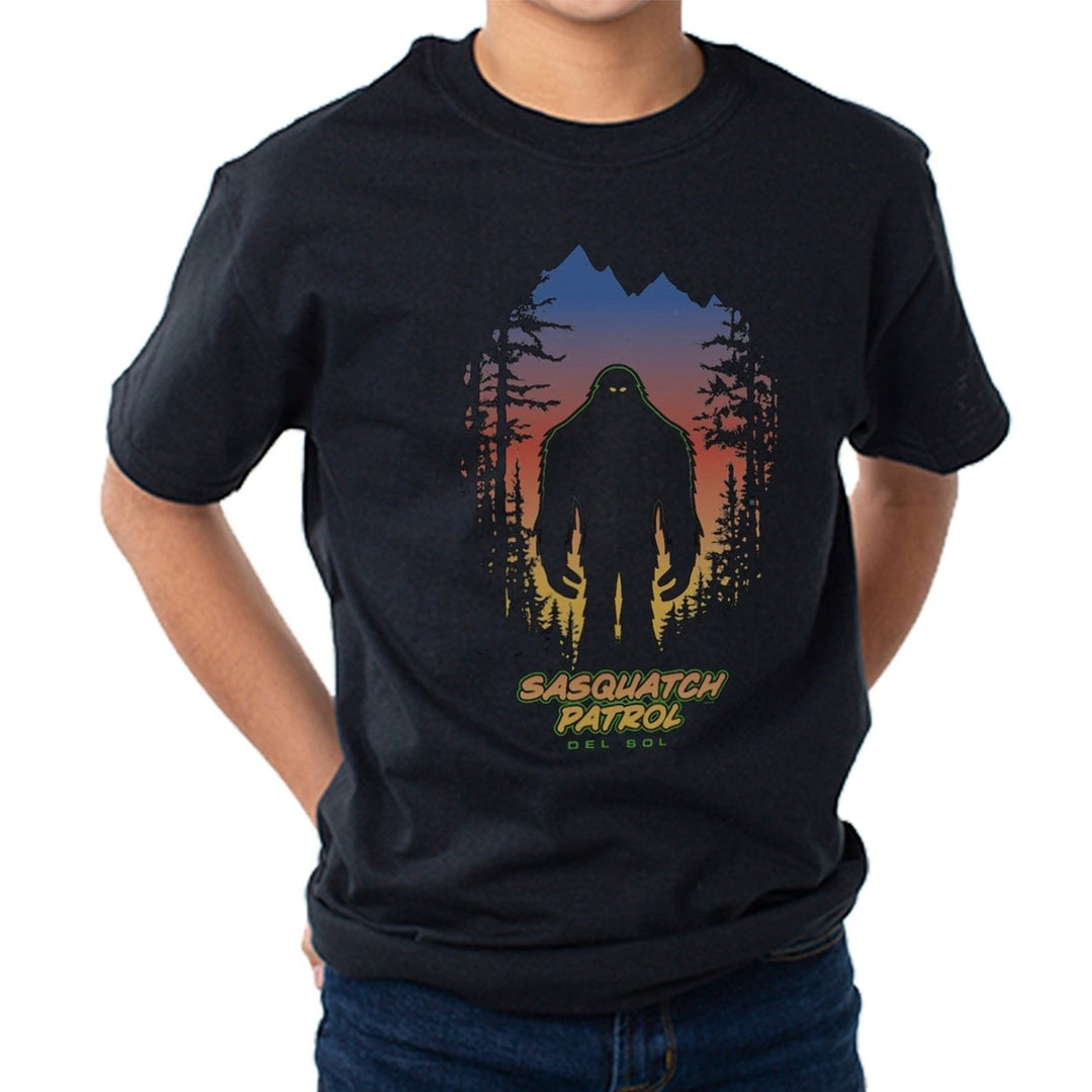 DelSol Kids Crew Tee - Sasquatch - Black by DelSol for Kids - 1 Pc T-Shirt (YS) Image 1