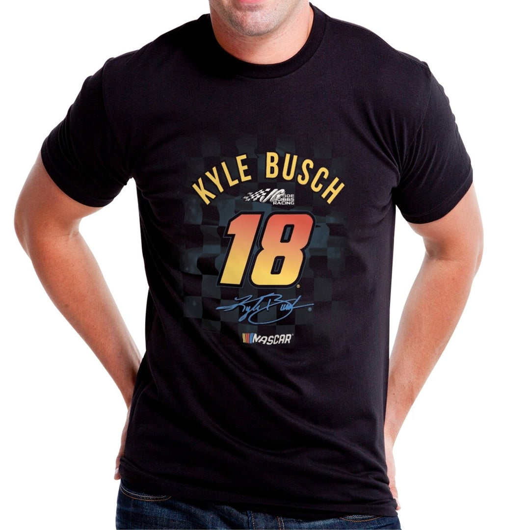 DelSol NASCAR Mens Classic Crew Tee - Kyle Busch - 2 Black by DelSol for Men - 1 Pc T-Shirt (M) Image 1