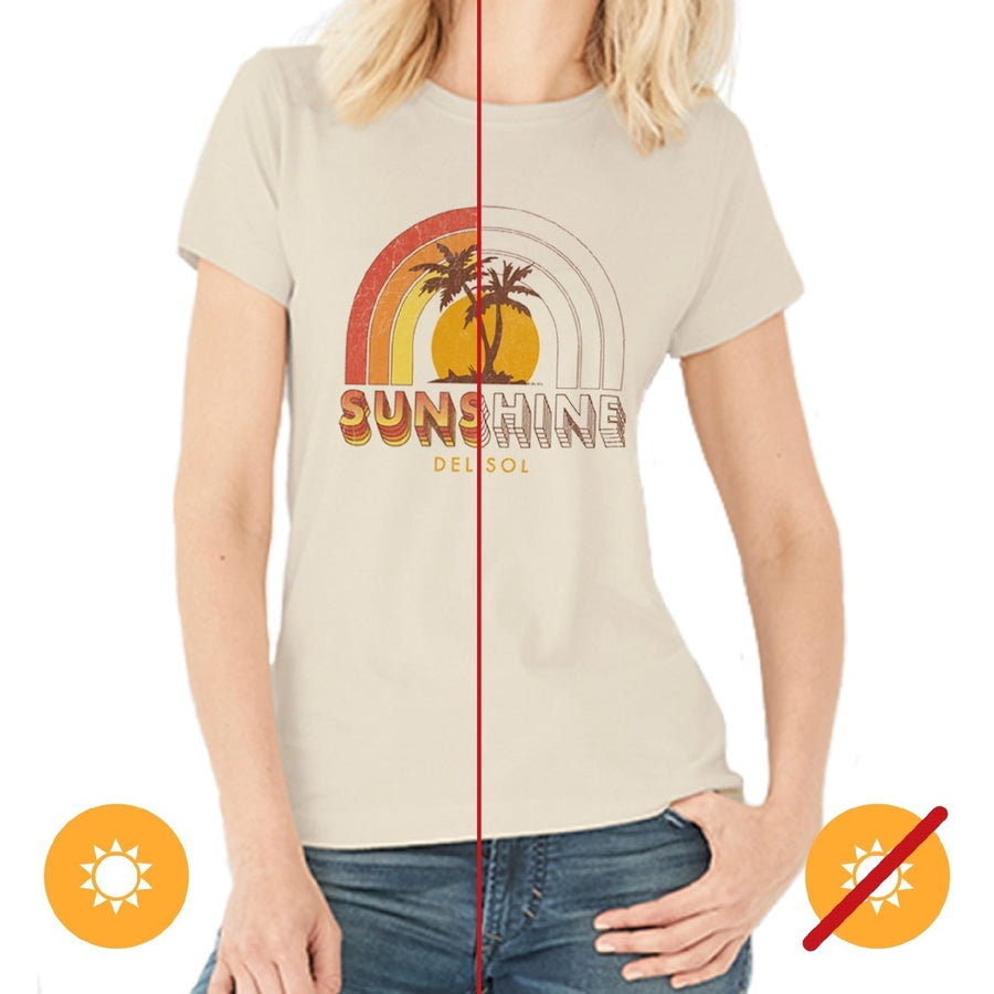 DelSol Women Crew Tee - Sunshine - Beige by DelSol for Women - 1 Pc T-Shirt (Medium) Image 1