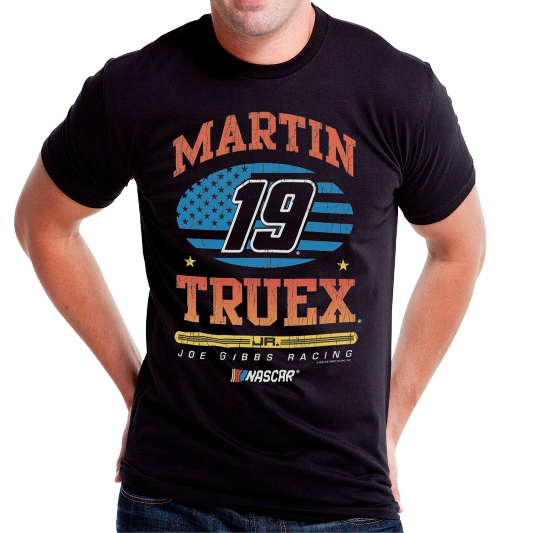 DelSol NASCAR Mens Classic Crew Tee - Martin Truex Jr - 7 Black by DelSol for Men - 1 Pc T-Shirt (M) Image 1