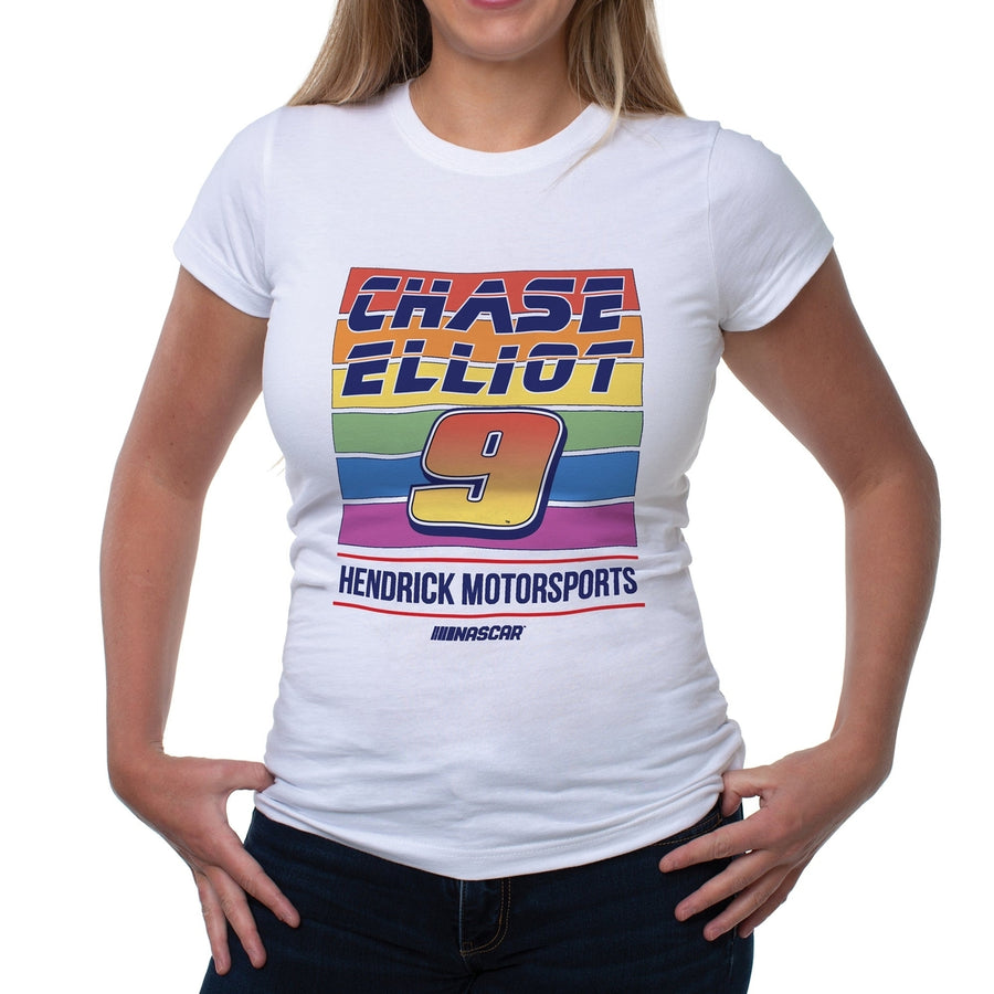 DelSol NASCAR Womens Crew Tee - Chase Elliot - 2 White by DelSol for Women - 1 Pc T-Shirt (XL) Image 1