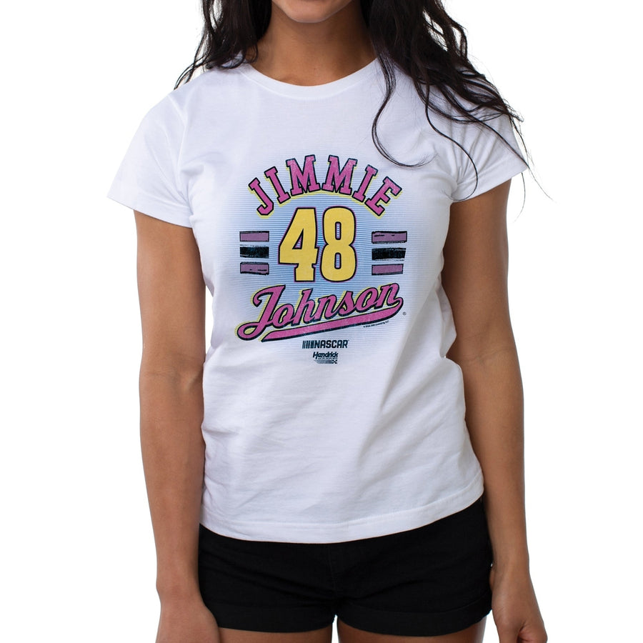 DelSol NASCAR Womens Crew Tee - Jimmie Johnson - 8 White by DelSol for Women - 1 Pc T-Shirt (M) Image 1