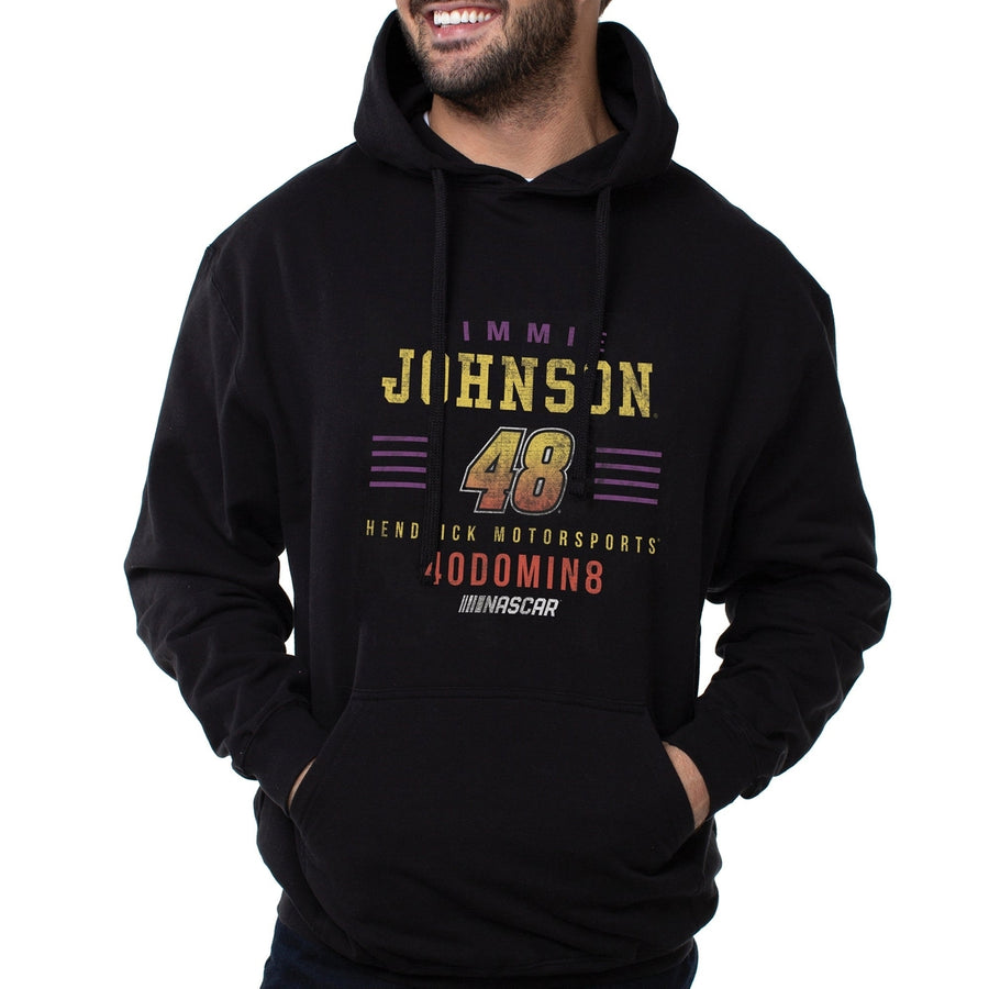 DelSol NASCAR Hooded Sweatshirt - Jimmie Johnson - 2 Black by DelSol for Men - 1 Pc T-Shirt (L) Image 1