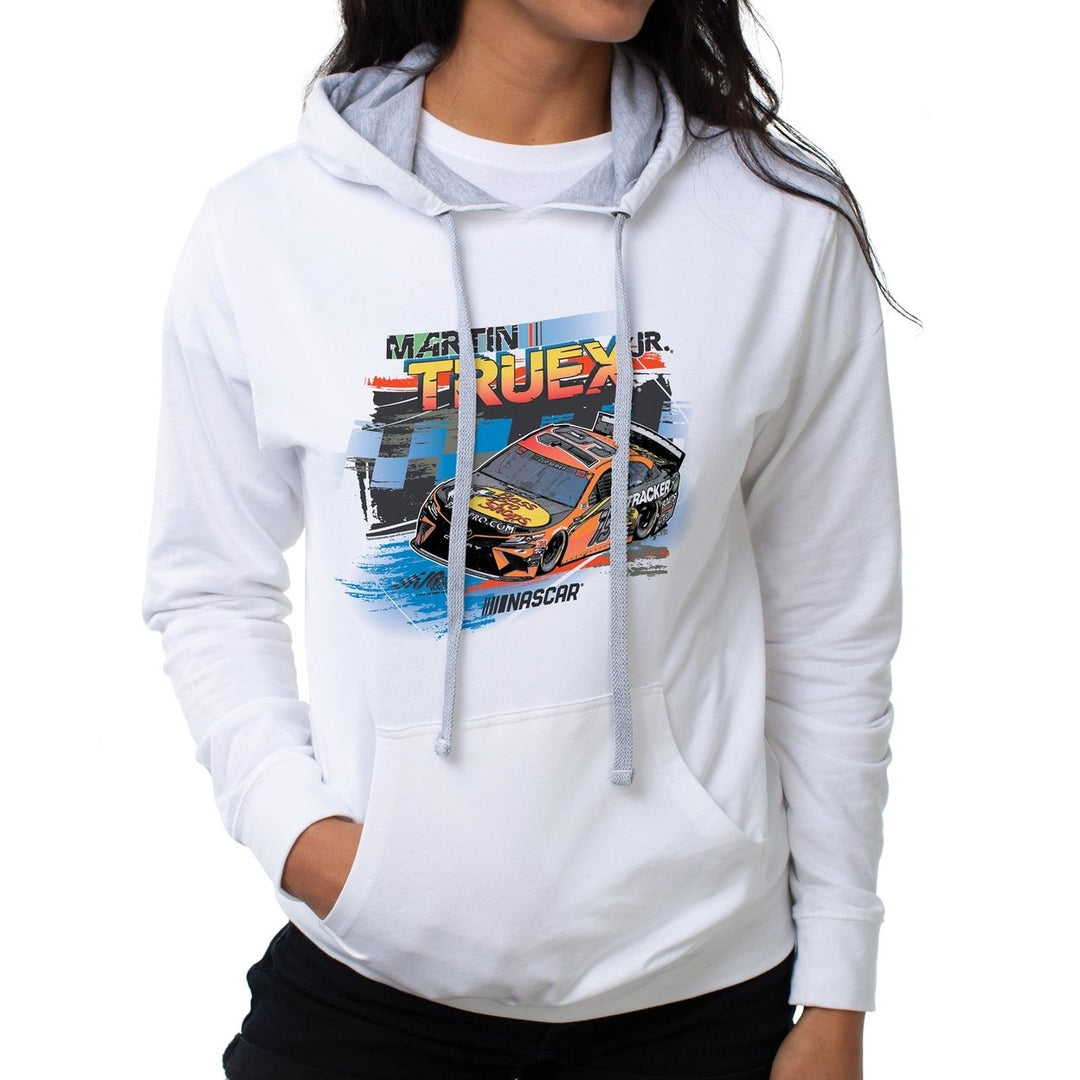 DelSol NASCAR Hooded Sweatshirt - Martin Truex Jr - 2 White by DelSol for Women - 1 Pc T-Shirt (2XL) Image 1