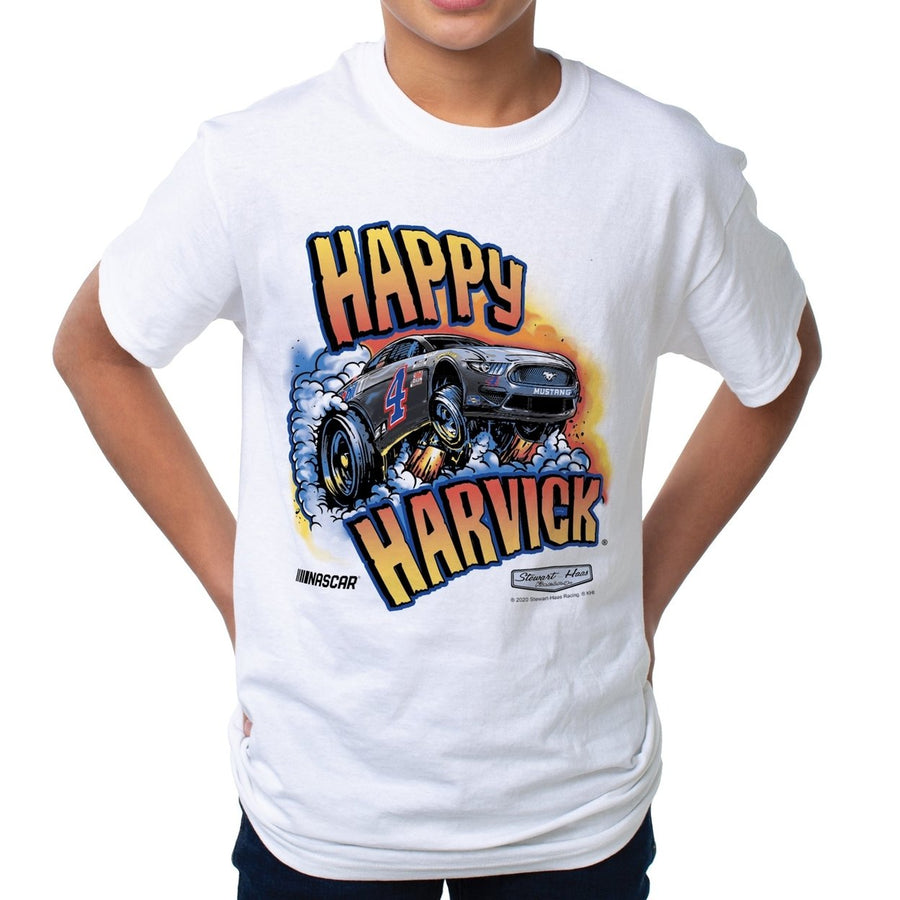 DelSol NASCAR Kids Fine Jersey Crew Tee - Kevin Harvick - 10 White by DelSol for Kids - 1 Pc T-Shirt (YL) Image 1