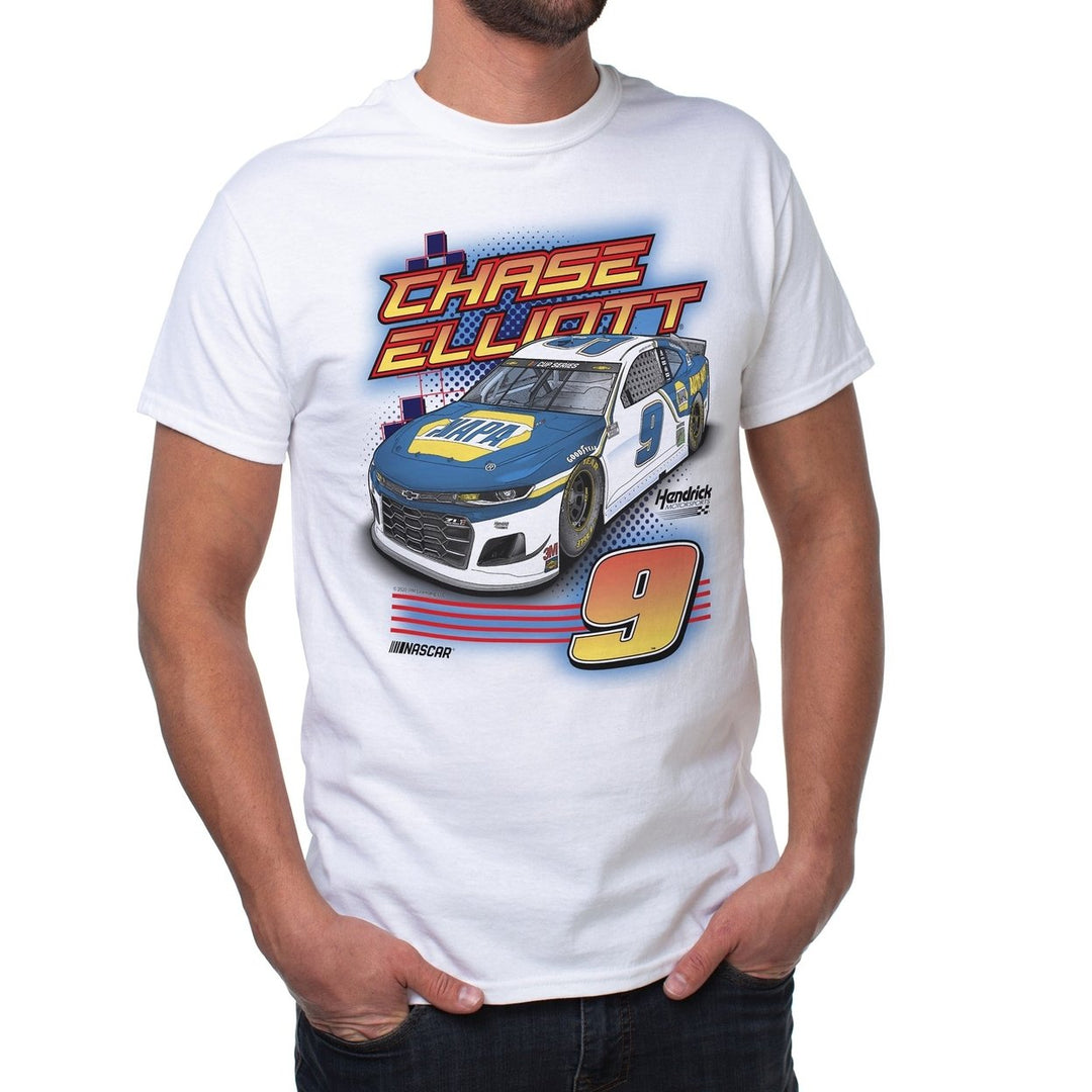 DelSol NASCAR Mens Classic Crew Tee - Chase Elliot - 1 White by DelSol for Men - 1 Pc T-Shirt (2XL) Image 1