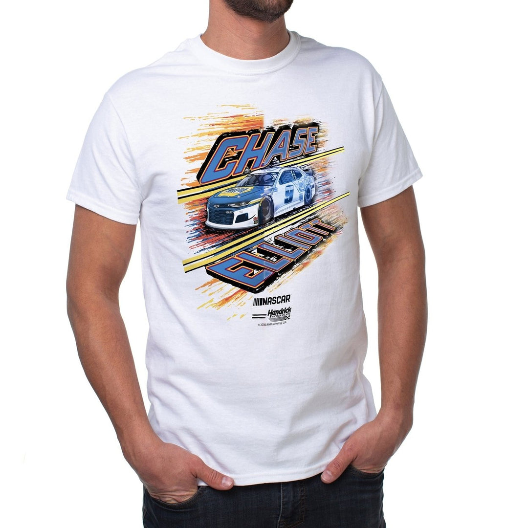 DelSol NASCAR Mens Classic Crew Tee - Chase Elliot - 5 White by DelSol for Men - 1 Pc T-Shirt (2XL) Image 1