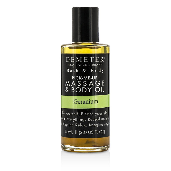 Demeter Geranium Massage and Body Oil 60ml/2oz Image 1