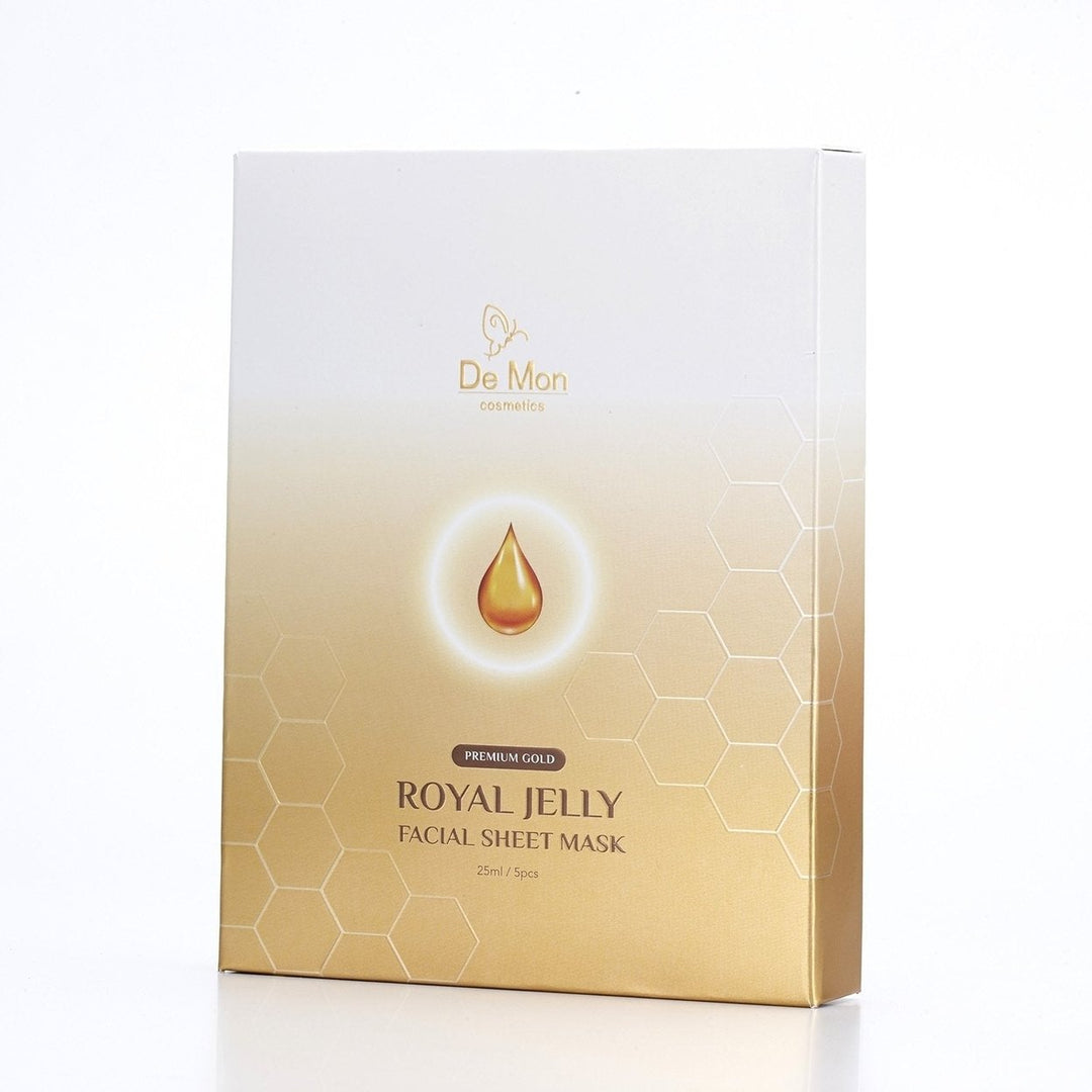 DeMon Gold Royal Jelly Facial Sheet Mask 5x25ml/0.8oz Image 4