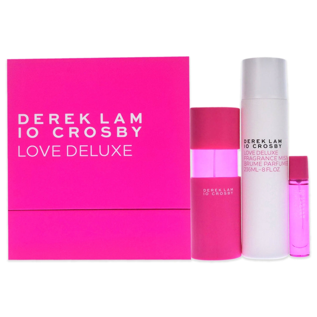 Derek Lam Love Deluxe Spring by Derek Lam for Women - 3 Pc Gift Set 3.4oz EDP Spray 10ml EDP Spray 8oz Fragrance Mist Image 1