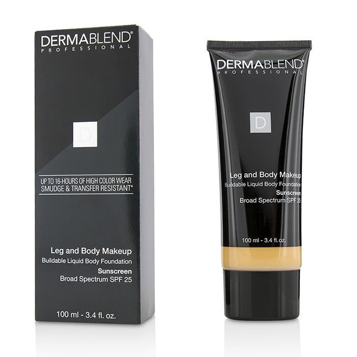 Dermablend Leg and Body Make Up Buildable Liquid Body Foundation Sunscreen Broad Spectrum SPF 25 - Light Sand 25W Image 1