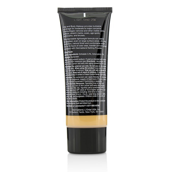 Dermablend Leg and Body Make Up Buildable Liquid Body Foundation Sunscreen Broad Spectrum SPF 25 - Light Sand 25W Image 3