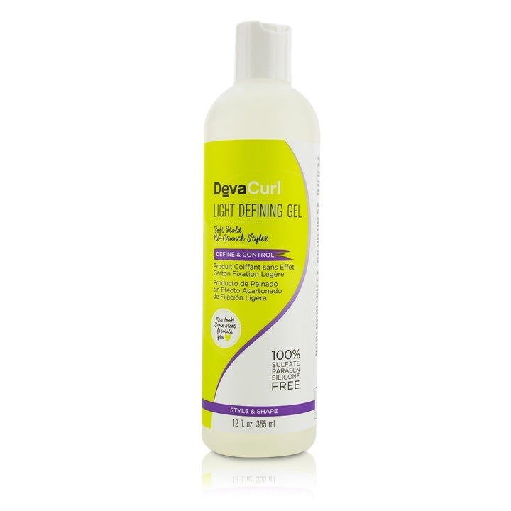 DevaCurl Light Defining Gel (Soft Hold No-Crunch Styler - Define and Control) 355ml/12oz Image 1