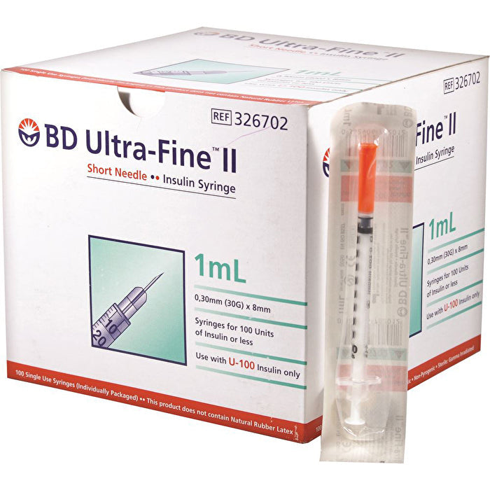 Dispensary and Clinic Items BD Ultra Fine II Syringe 30 gauge x 100 Box Image 1