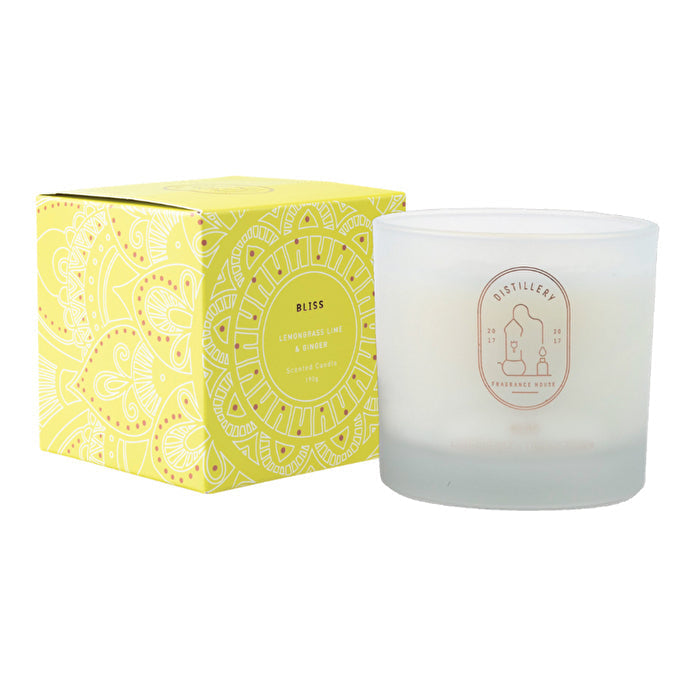 Distillery Fragrance House Soy Candle Bliss (Lemongrass Lime and Ginger) 190g Image 1