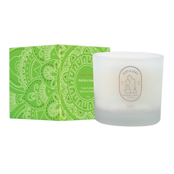 Distillery Fragrance House Soy Candle Tantalising (Papaya Punch) 190g Image 1