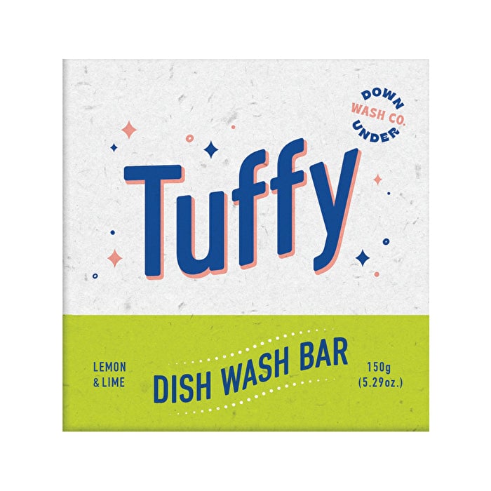 Downunder Wash Co . Tuffy Dish Wash Bar Lemon and Lime 150g Image 1