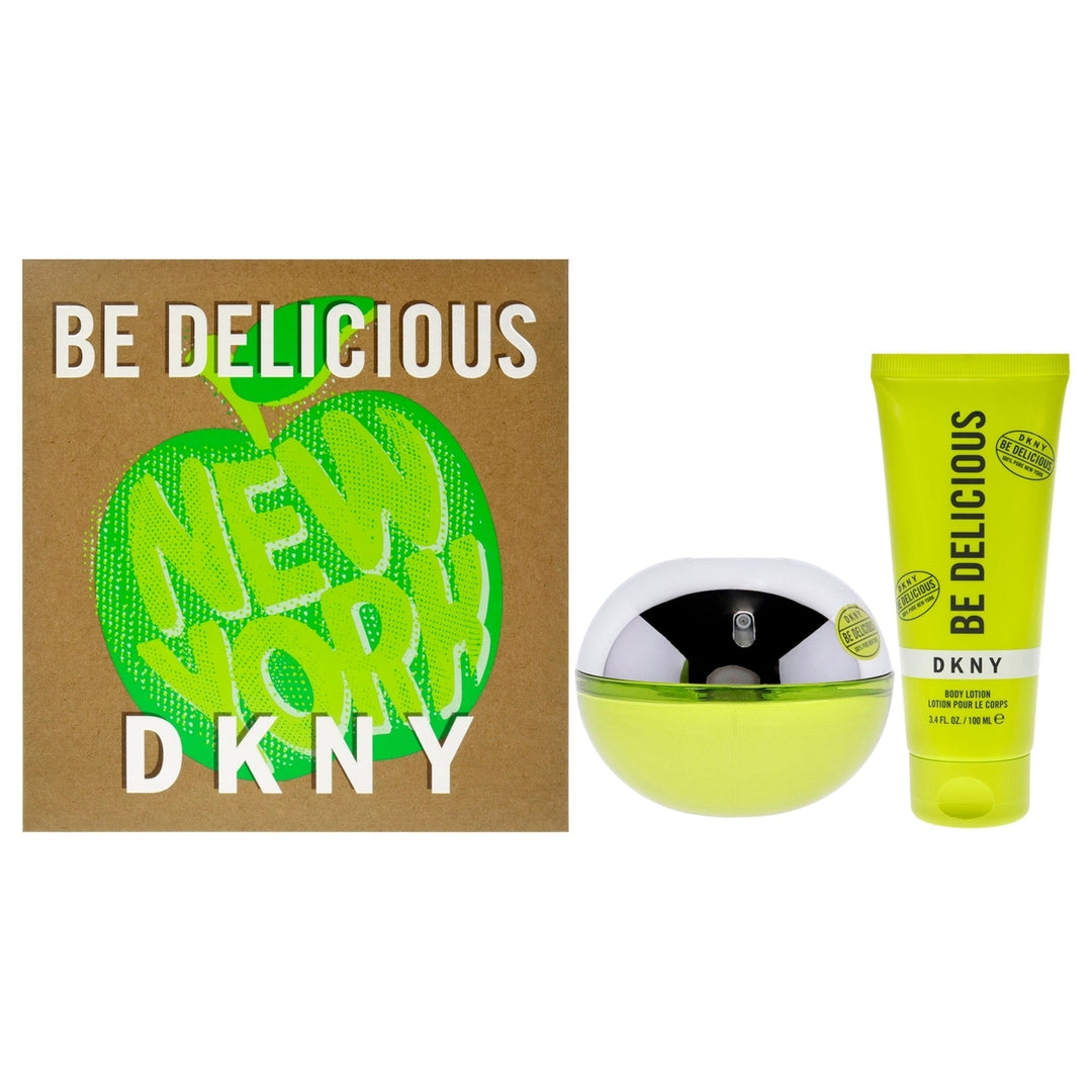 Donna Karan DKNY Be Delicious by Donna Karan for Women - 2 Pc Gift Set 3.4oz EDP Spray 3.4oz Body Lotion Image 1