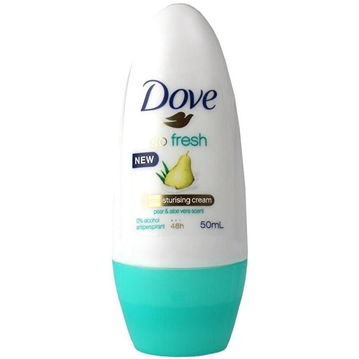 Dove 50ml Deodorant Roll On Go Fresh Pear and Aloe Vera 6 pieces Image 1