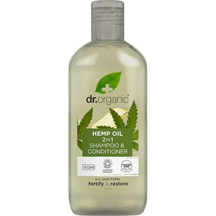 Dr Organic 2 in 1 Shampoo Conditioner Hemp Oil 265ml Image 1