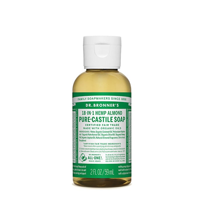 Dr. Bronners Pure-Castile Soap Liquid (Hemp 18-in-1) Almond 59ml Image 1