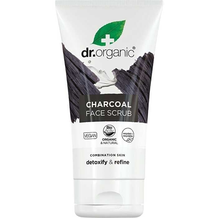 Dr Organic Face Scrub Charcoal 125ml Image 1