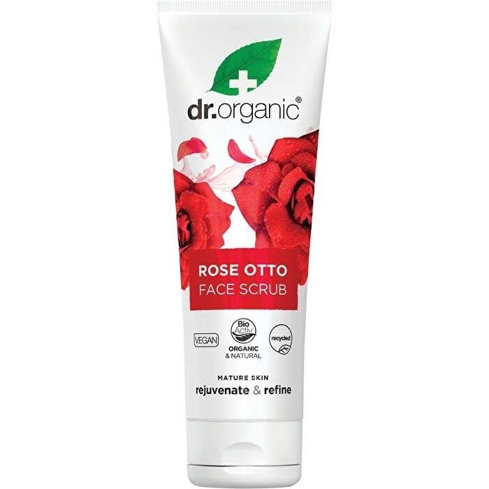 Dr Organic Face Scrub Rose Otto 125ml Image 1