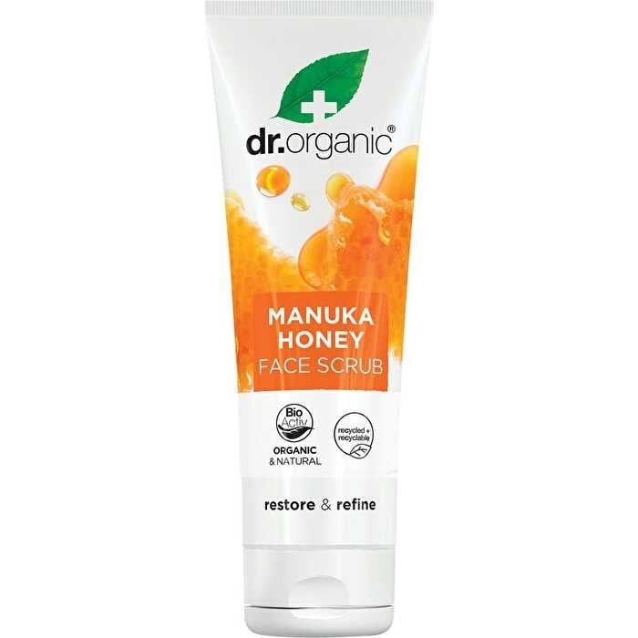 Dr Organic Face Scrub Organic Manuka Honey 125ml Image 1