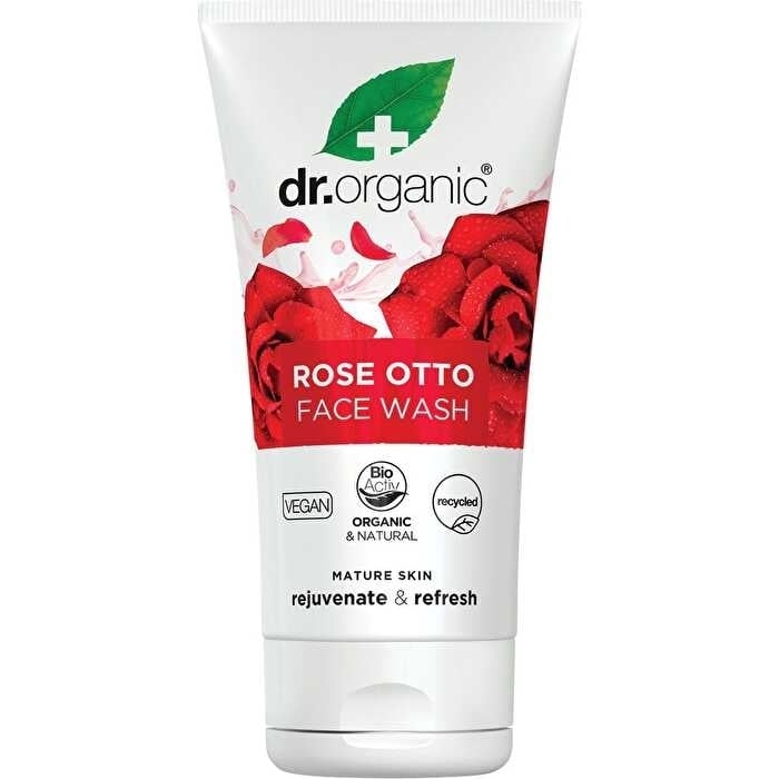 Dr Organic Face Wash Rose Otto 150ml Image 1