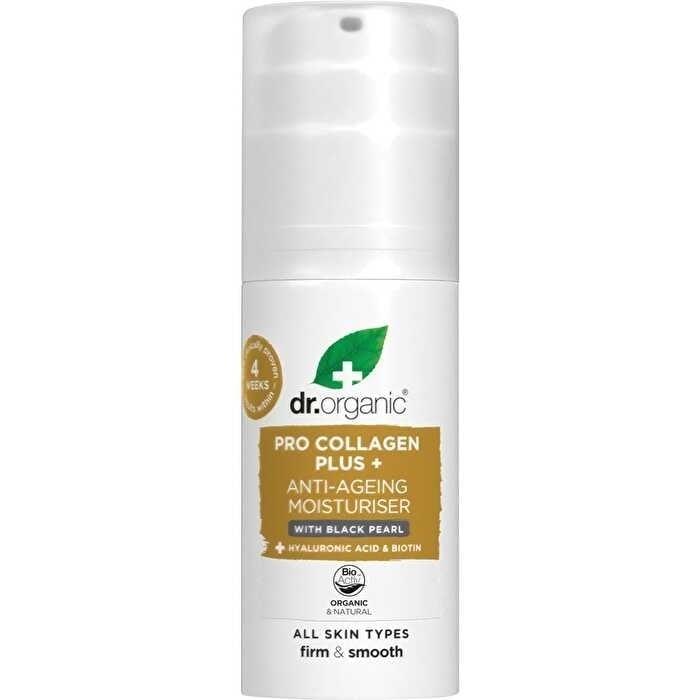 Dr Organic Pro Collagen Plus+ Anti Ageing Moisturiser Black Pearl 50ml Image 1