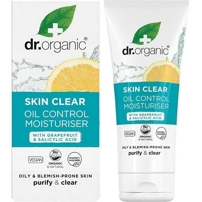 Dr Organic Oil Control Moisturiser Skin Clear 50ml Image 1