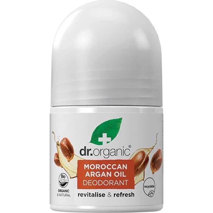 Dr Organic Roll-On Deodorant Moroccan Argan Oil 50ml Image 1