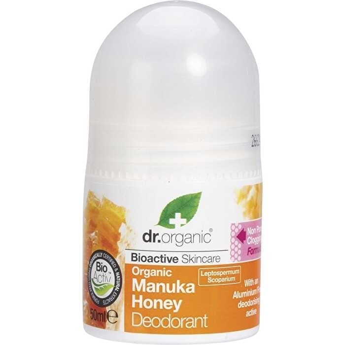 Dr Organic Roll-On Deodorant Organic Manuka Honey 50ml Image 1