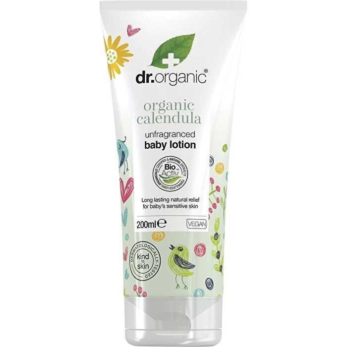 Dr Organic Unfragranced Baby Lotion Organic Calendula 200ml Image 1