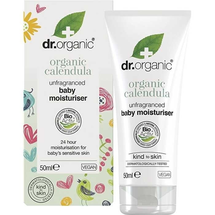 Dr Organic Unfragranced Baby Moisturiser Organic Calendula 50ml Image 1