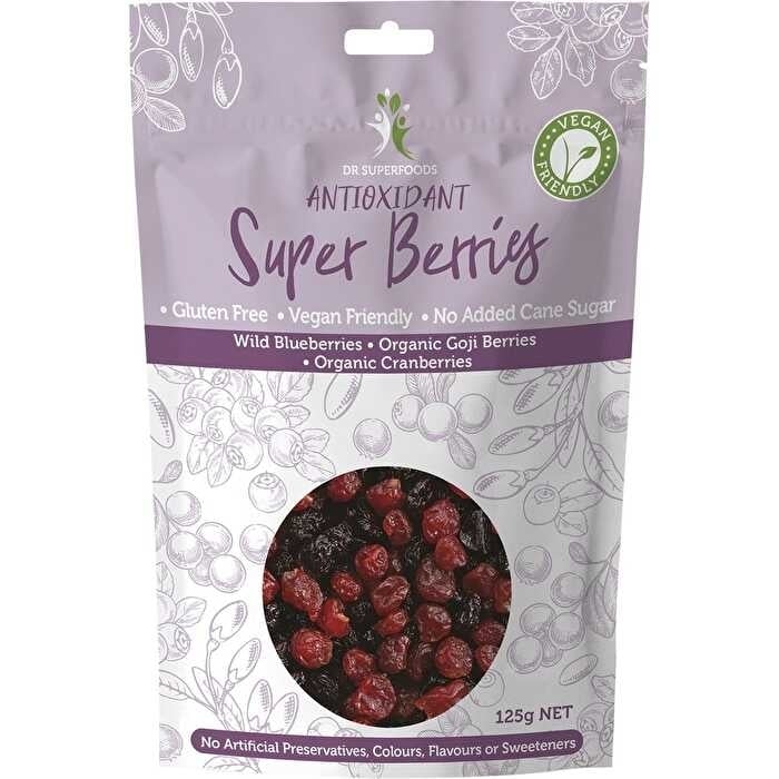 Dr Superfoods Dried Antioxidant Super Berries 125g Image 1