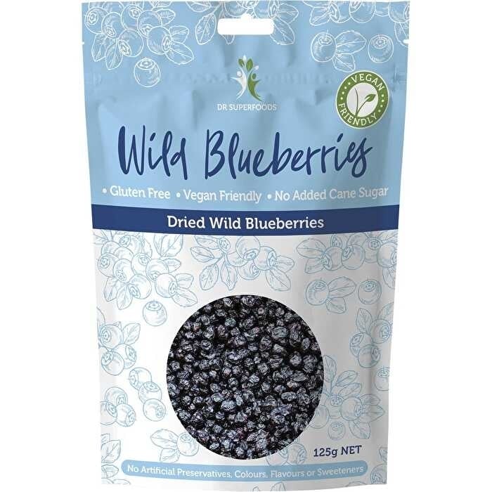 Dr Superfoods Dried Wild Blueberries 125g Image 1