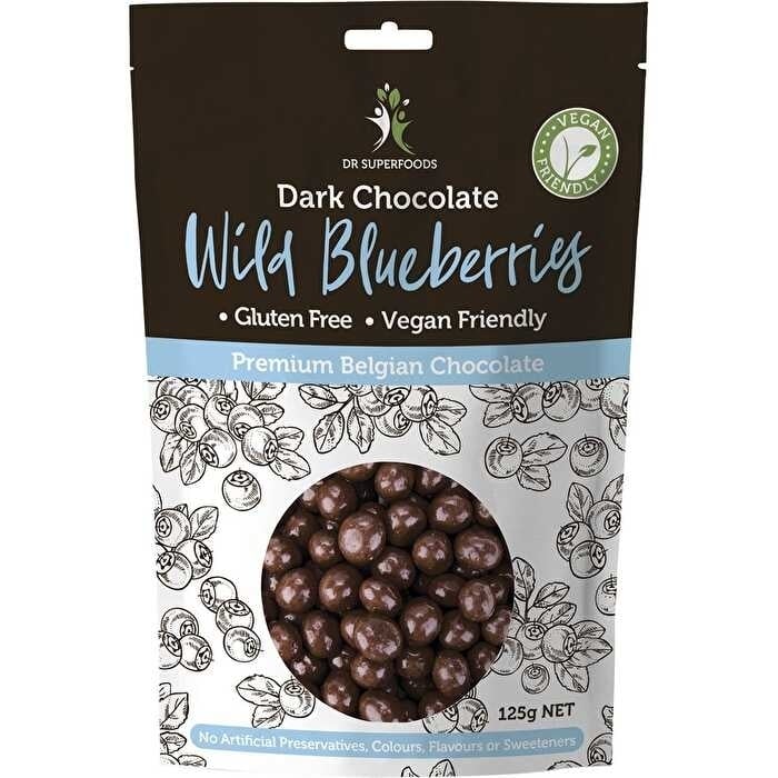 Dr Superfoods Wild Blueberries Dark Chocolate 125g Image 1