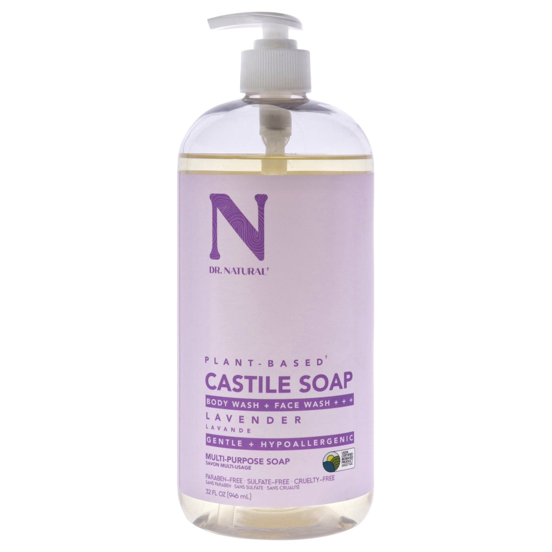 Dr. Natural Castile Liquid Soap - Lavender by Dr. Natural for Unisex - 32 oz Soap Image 1