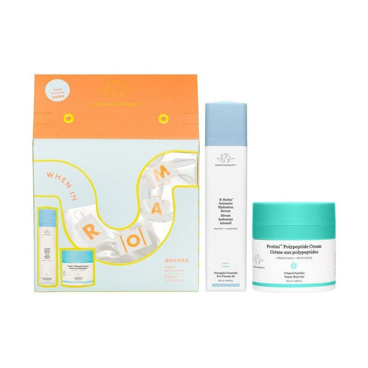 Drunk Elephant When In Roam Set: Protini Polypeptide Cream 50ml+ B-Hydra Intensive Hydration Serum 50ml 2pcs Image 1