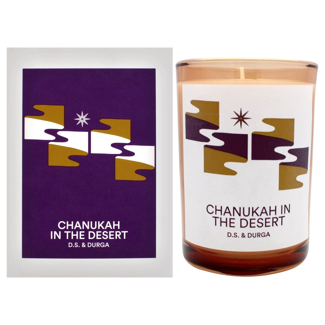 DS and Durga Chanukah in the Desert by DS and Durga for Unisex - 7 oz Candle Image 1