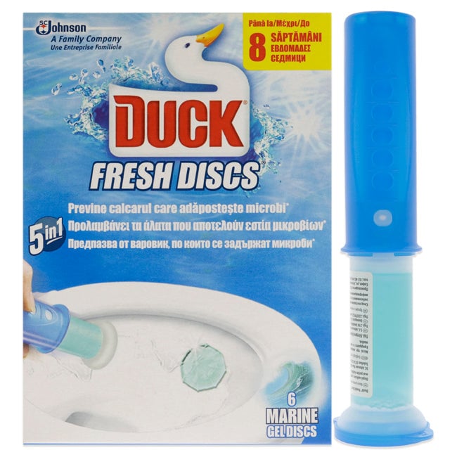 Duck Toilet Gel Discs Marine Fragrance by Duck for Unisex - 6 Pc Gel Discs Image 1