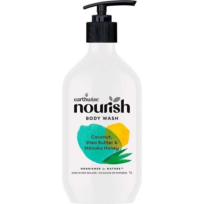 Earthwise Nourish Body Wash Coconut Shea Butter and Manuka Honey 1000ml Image 1