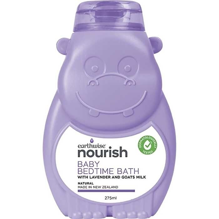 Earthwise Nourish Hippo Baby Bedtime Bath 275ml Image 1