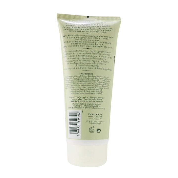 Durance Super Nourishing Body Cream with Olive Leaf Extract 200ml/6.7oz Image 3