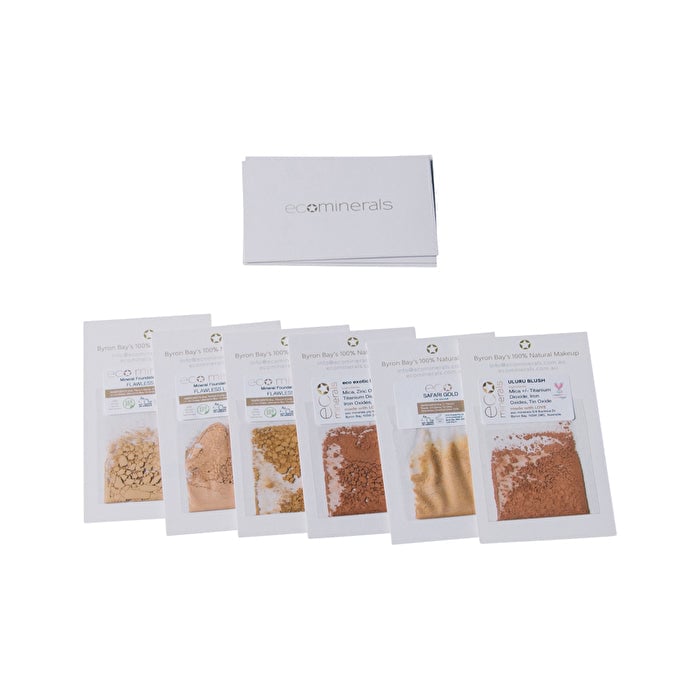 Eco Minerals Mineral Makeup Sample Set Matte Finish Light Fair Image 1