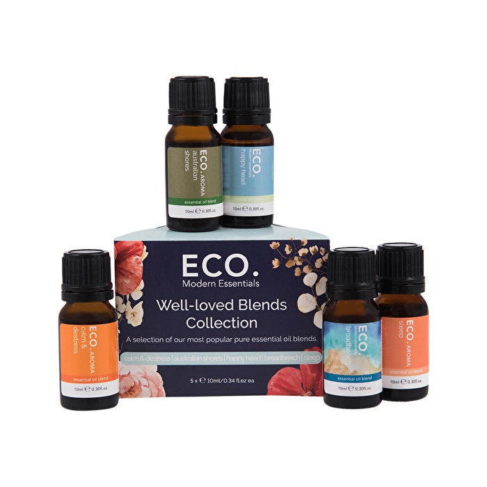 Eco Modern Essentials Aroma Essential Oil Blend Collection Well-Loved Blends 10ml x 5 Pack Image 1