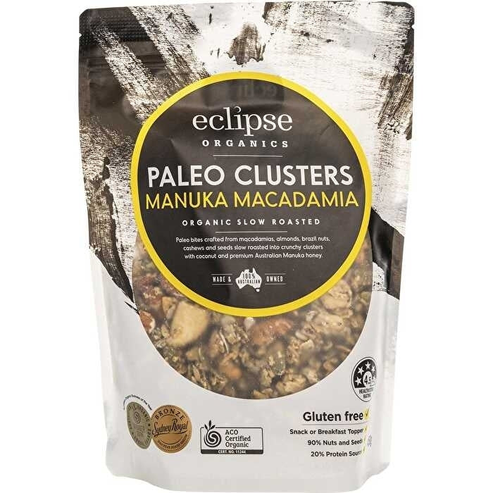 Eclipse Organics Organic Paleo Clusters Manuka Macadamia 450g Image 1