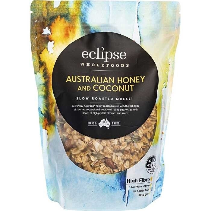 Eclipse Wholefoods Slow Roasted Muesli Australian Honey and Coconut 450g Image 1