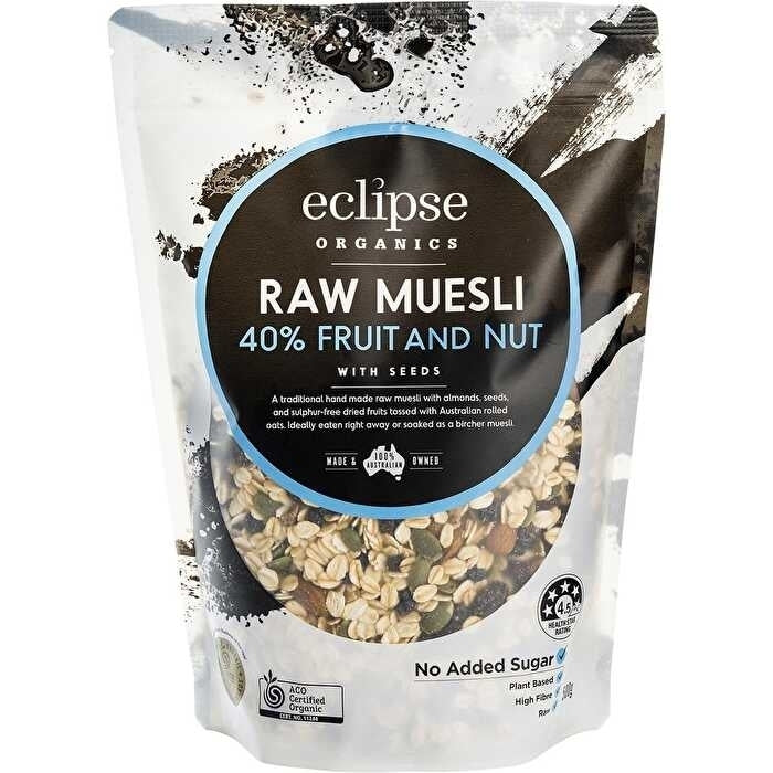 Eclipse Organics Organic Raw Muesli 40% Fruit and Nut 500g Image 1